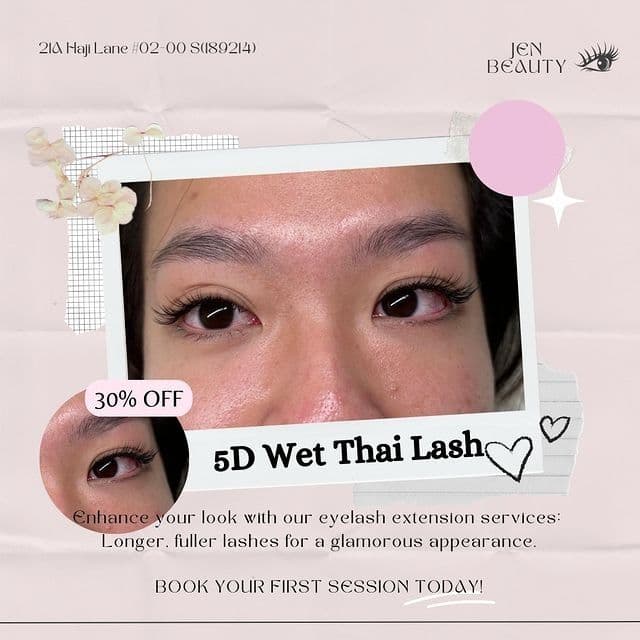 Feature: WET THAI Eyelash Service Singapore | Jen Beauty Haji Lane